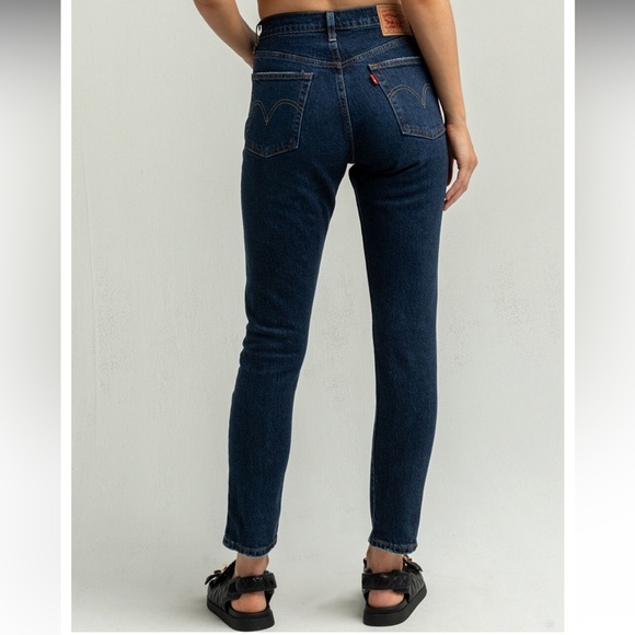 Levi’s 501 Salsa Destiny Dark Wash Button Fly Skinny Jeans 26x28 - Picture 12 of 12